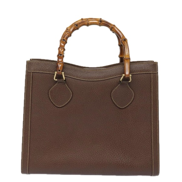 GUCCI Bamboo Hand Bag Leather Brown 002 2853 0260 0 Auth ep4626 - Picture 13 of 16
